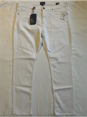 Paige Lennox Slim White Jeans | Men’s Size 38